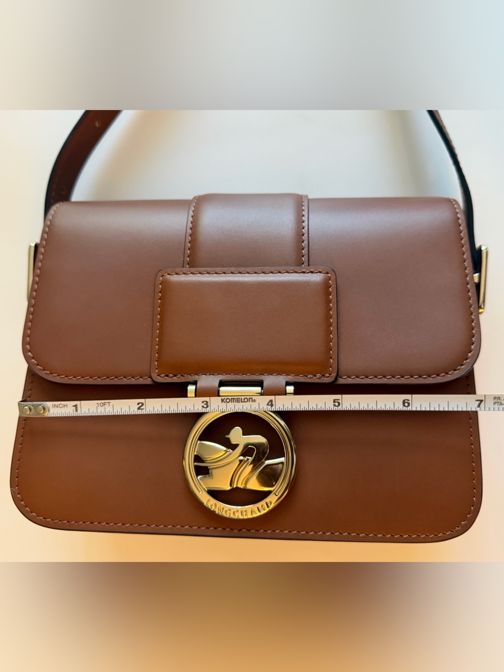 Longchamp Box Trot Crossbody Cognac/Pale Gold - Picture 2 of 16